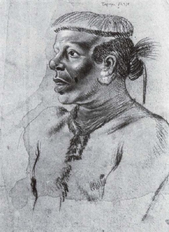 Albert van der Eeckhout Tapuya Indianer Germany oil painting art